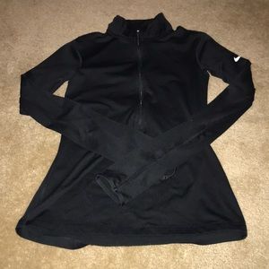 Nike pro drifit women’s half zip pullover/top XS